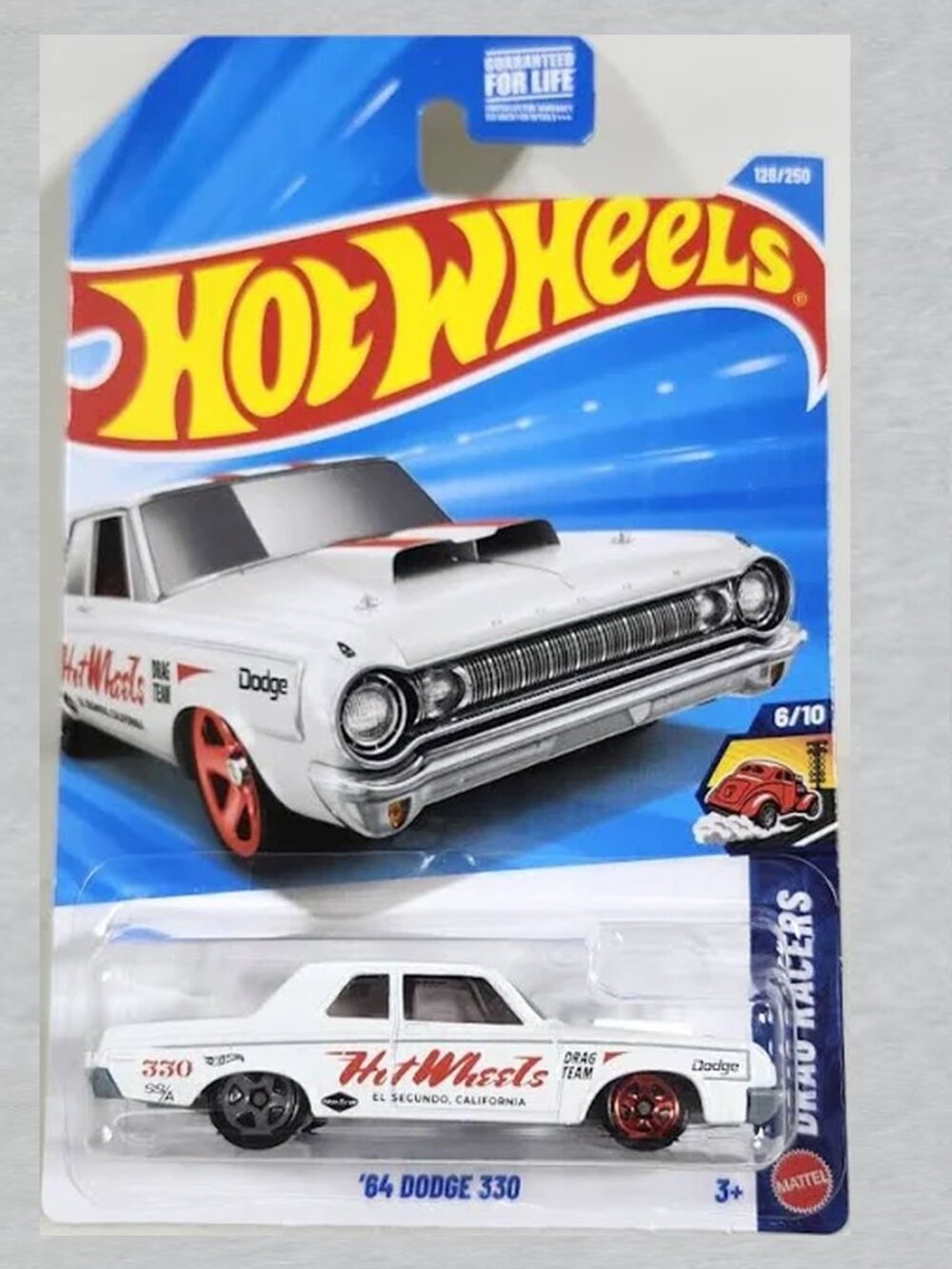 Hot Wheels '64 Dodge 330 WHITE